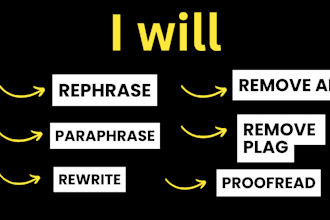 rewrite, proofread, and paraphrase your content