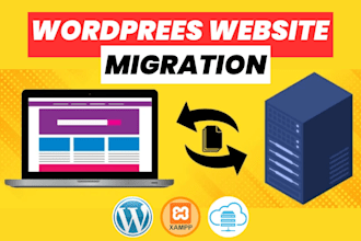 migrate wordpress website from localhost to live  server