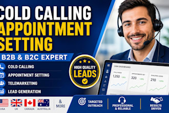 do cold calling, telemarketing and appointment setting