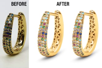 do jewelry photo retouching editing color correction
