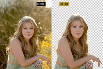 photoshop hair masking and green screen background removal