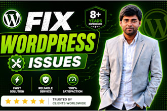fix wordpress errors, bugs, and broken website issues fast