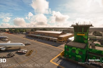 model buildings for microsoft flight simulator or xplane