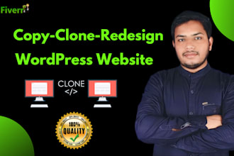 copy clone or redesign your wordpress website