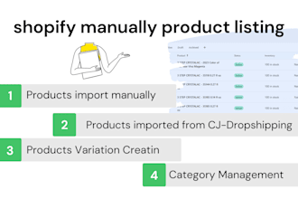 do manually shopify product listing and collection management