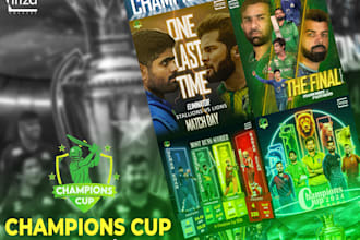 do any sport poster design, wallpaper and photo manipulation