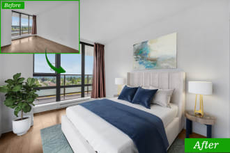 do declutter and realistic virtual staging
