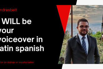 be your voiceover in latin spanish