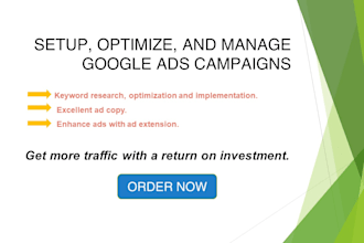 setup, optimize, and manage google ads campaigns