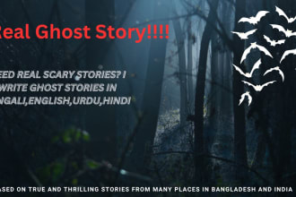 write scary and thrilling ghost stories based on true ones