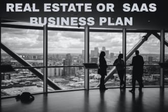 provide real estate, fintech or saas business plan