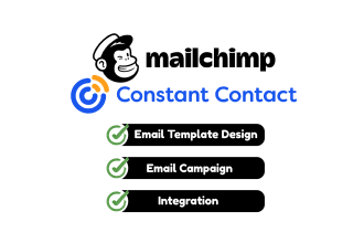 design mailchimp template, constant contact email newsletter
