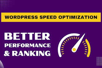 for 5 dollars wordpress speed optimization, improve wordpress speed