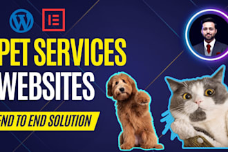 design complete pet services website end to end solution