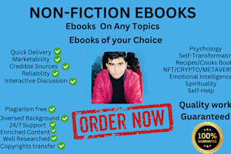 ghostwrite nonfiction ebooks as ghost book writer with formatting paperback