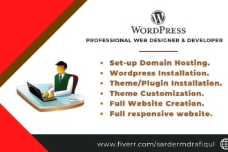 do responsive full website creation, customization and redesign