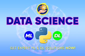 do machine learning, deep learning, data analysis tasks in python