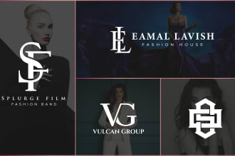 do fashion clothing band and monogram logo design