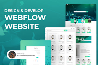 design, redesign, edit or update your website with webflow