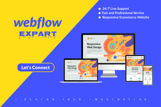 build, update or fix webflow website