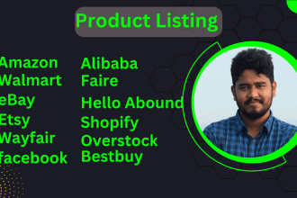 list your product on amazon walmart ebay etsy and faire