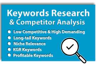 do proper SEO keyword research for website and competitor analysis