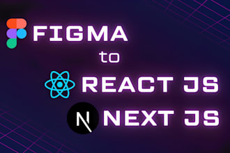 convert figma to react js,  figma to next js, clone website
