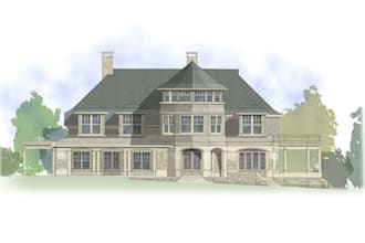 colour your architectural elevation 2d drawings