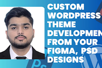 psd to wordpress theme, figma to wordpress theme, elementor