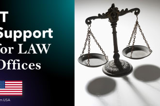 provide US based remote IT support for law offices