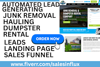 generate junk removal leads dumpster trash removal waste hauling lead funnel