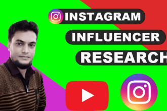 find best instagram   influencer research for your  niche