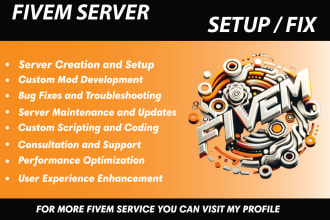 create, modify and fix your fivem server