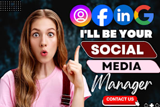 be your social media marketing manager and content creator