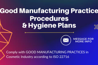 do the gmp documentation for your cosmetic manufacturing