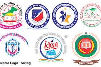 trace vectors, redraw, recreate, and vectorize the logo