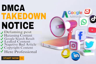 remove harassing defamatory content from google,yt,tiktok,fb,ig, reddit,x