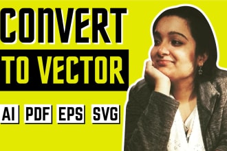 recreate, redraw, fix, image logo convert png to vector, jpg, ai eps cleanup