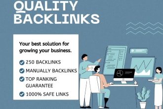 250 high quality backlinks to improve SEO in 2025
