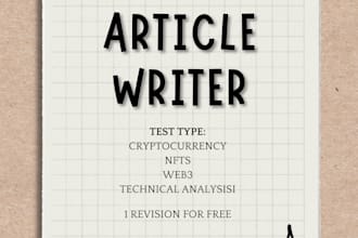 do technical articles and blog writing