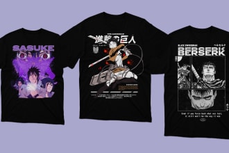 design anime tshirt or hoodie