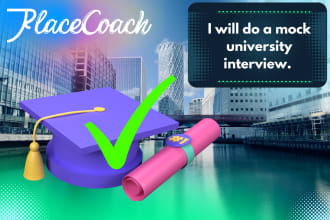 do a mock university interview