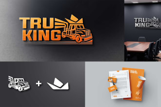 logistics transport logo for the dispatch freight cargo services