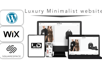 build clothing, fashion, cosmetics wix website or webstore