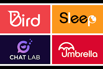 do modern minimalist wordmark lettermark typography logo design in your business