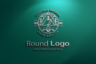 design patch, badge, sticker, label, circular round or any graphic design task