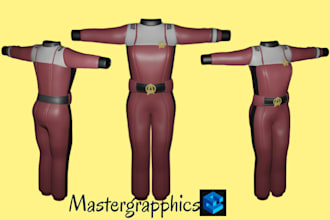 make your 3d clothing, outfits,clothes, 3d design for second life