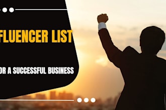 research the best influencers for your business