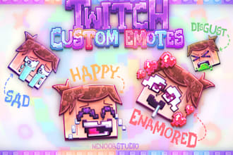 draw awesome cartoon twitch, discord emotes
