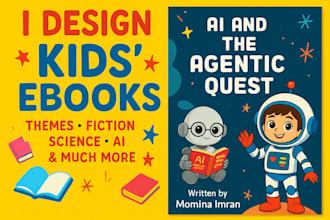 design kids ebook with customized characters